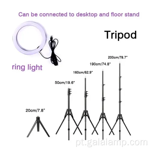 Luz de anel RGB profissional para YouTube e maquiagem